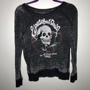 Grateful dead long sleeve distressed tee